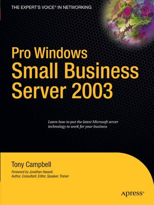 cover image of Pro Windows Small Business Server 2003